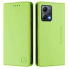 For Redmi Note 12 5G India / Xiaomi Poco X5 RC01 Dual-Folded Magnetic Suction RFID Leather Phone Case(Grass Green) - 2