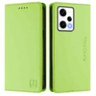 For Redmi Note 12 Pro Speed / Note 12 Pro 5G RC01 Dual-Folded Magnetic Suction RFID Leather Phone Case(Grass Green) - 2