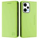 For Redmi Note 12 Turbo 5G / Xiaomi Poco F5 RC01 Dual-Folded Magnetic Suction RFID Leather Phone Case(Grass Green) - 2