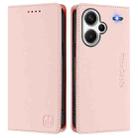 For Redmi Note 13 Pro+ 5G Global RC01 Dual-Folded Magnetic Suction RFID Leather Phone Case(Pink) - 2