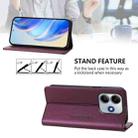 For Redmi Note 14 4G 163.25mm RC01 Dual-Folded Magnetic Suction RFID Leather Phone Case(Violet) - 2
