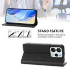 For Redmi Note 14 4G 164.84mm EU Version RC01 Dual-Folded Magnetic Suction RFID Leather Phone Case(Black) - 3