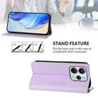 For Redmi Note 14 4G 164.84mm EU Version RC01 Dual-Folded Magnetic Suction RFID Leather Phone Case(Light Purple) - 3