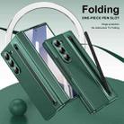 For Samsung Galaxy Z Fold6 Integrated PC + PU Phone Case with Pen / Pen Box(Green) - 2