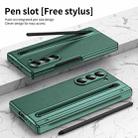 For Samsung Galaxy Z Fold6 Integrated PC + PU Phone Case with Pen / Pen Box(Green) - 3