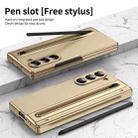 For Samsung Galaxy Z Fold6 Integrated PC + PU Phone Case with Pen / Pen Box(Gold) - 3