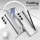 For Samsung Galaxy Z Fold6 Integrated PC + PU Phone Case with Pen / Pen Box(White) - 2
