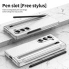 For Samsung Galaxy Z Fold6 Integrated PC + PU Phone Case with Pen / Pen Box(White) - 3
