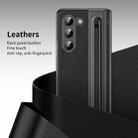 For Samsung Galaxy Z Fold5 Integrated PC + PU Phone Case with Pen / Pen Box(Black) - 3