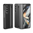 For Samsung Galaxy Z Fold4 Integrated PC + PU Phone Case with Pen / Pen Box(Black) - 1