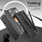 For Samsung Galaxy Z Fold4 Integrated PC + PU Phone Case with Pen / Pen Box(Black) - 2