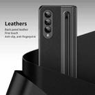 For Samsung Galaxy Z Fold3 5G Integrated PC + PU Phone Case with Pen / Pen Box(Black) - 3
