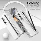 For Samsung Galaxy Z Fold3 5G Integrated PC + PU Phone Case with Pen / Pen Box(White) - 2