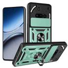 For Nothing Phone 3a Sliding Camera Cover Design TPU+PC Phone Case(Green) - 1
