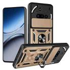 For Nothing Phone 3a Sliding Camera Cover Design TPU+PC Phone Case(Gold) - 1
