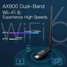 EDUP EP-AX900 900Mbps WiFi 6 Bluetooth 5.3 Dual-Band USB Wireless WiFi Adapter(Black) - 3