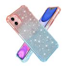 For iPhone 11 Gradient Glitter Powder Shockproof TPU Protective Case(Orange Green) - 2