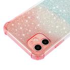 For iPhone 11 Gradient Glitter Powder Shockproof TPU Protective Case(Green Purple) - 3