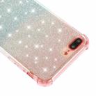 For iPhone 8 / 7 Gradient Glitter Powder Shockproof TPU Protective Case(Blue Green) - 3