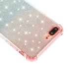 For iPhone 8 / 7 Gradient Glitter Powder Shockproof TPU Protective Case(Orange Blue) - 2