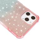 For iPhone 12 / 12 Pro Gradient Glitter Powder Shockproof TPU Protective Case(Blue Green) - 3