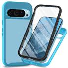 For Google Pixel 9 Pro XL Starry Sky Solid Color Series PC + TPU Phone Case with PET Film(Sky Blue) - 1