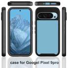 For Google Pixel 9 / 9 Pro Starry Sky Solid Color Series PC + TPU Phone Case with PET Film(Purple) - 2
