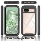 For Google Pixel 8a Starry Sky Solid Color Series PC + TPU Phone Case with PET Film(Black) - 2