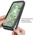 For Google Pixel 8a Starry Sky Solid Color Series PC + TPU Phone Case with PET Film(Black) - 3