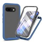 For Google Pixel 9a Starry Sky Solid Color Series PC + TPU Phone Case with PET Film(Royal Blue) - 1