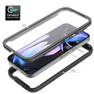 For Google Pixel 9a Starry Sky Solid Color Series PC + TPU Phone Case with PET Film(Purple) - 3