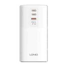 LDNIO SC4396 70W Desktop Multi-function GaN Desktop Charger 2AC, 1U, 2C with 1 Socket, Plug:UK Plug(White) - 1