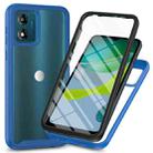 For Motorola Moto E13 Starry Sky Solid Color Series PC + TPU Phone Case with PET Film(Royal Blue) - 1