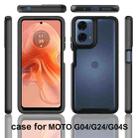 For Motorola Moto E14 / G24 / G04 / G04s Starry Sky Solid Color Series PC + TPU Phone Case with PET Film(Sky Blue) - 2