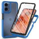 For Motorola Moto G35 Starry Sky Solid Color Series PC + TPU Phone Case with PET Film(Royal Blue) - 1