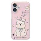 For iPhone 16 Double-sided IMD Puppy Print TPU Phone Case(West Highland Terrier) - 1