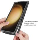 For Samsung Galaxy S24 Ultra 5G Starry Sky Solid Color Series PC + TPU Phone Case with PET Film(Black) - 3