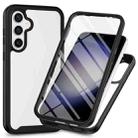 For Samsung Galaxy S24+ 5G Starry Sky Solid Color Series PC + TPU Phone Case with PET Film(Black) - 1