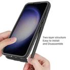 For Samsung Galaxy S24+ 5G Starry Sky Solid Color Series PC + TPU Phone Case with PET Film(Black) - 3