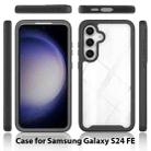 For Samsung Galaxy S24 FE 5G Starry Sky Solid Color Series PC + TPU Phone Case with PET Film(Black) - 2