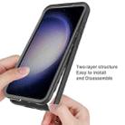 For Samsung Galaxy S23 FE 5G Starry Sky Solid Color Series PC + TPU Phone Case with PET Film(Royal Blue) - 3