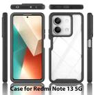 For Redmi Note 13 5G Starry Sky Solid Color Series PC + TPU Phone Case with PET Film(Black) - 2