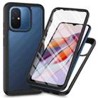 For Redmi 12C Starry Sky Solid Color Series PC + TPU Phone Case with PET Film(Black) - 1