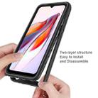 For Redmi 12C Starry Sky Solid Color Series PC + TPU Phone Case with PET Film(Black) - 3