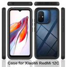 For Redmi 12C Starry Sky Solid Color Series PC + TPU Phone Case with PET Film(Red) - 2