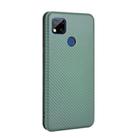 For Xiaomi Redmi 9C Carbon Fiber Texture Horizontal Flip TPU + PC + PU Leather Case with Card Slot(Green) - 3