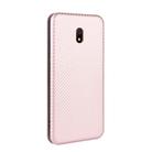 For Xiaomi Redmi 8A Carbon Fiber Texture Horizontal Flip TPU + PC + PU Leather Case with Card Slot(Pink) - 3