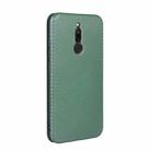 For Xiaomi Redmi 8 Carbon Fiber Texture Horizontal Flip TPU + PC + PU Leather Case with Card Slot(Green) - 3