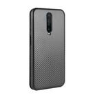 For Xiaomi Redmi K30 Carbon Fiber Texture Horizontal Flip TPU + PC + PU Leather Case with Card Slot(Black) - 3