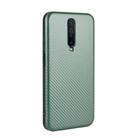 For Xiaomi Redmi K30 Carbon Fiber Texture Horizontal Flip TPU + PC + PU Leather Case with Card Slot(Green) - 3